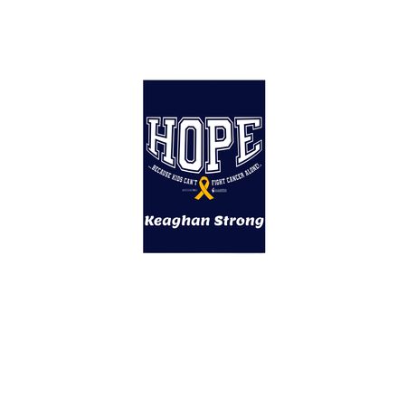 2026 Childhood Cancer Flag, a White 12" x 18" Yard Flag