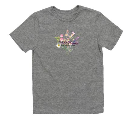 Wild Flower Healthcare Swag, a Aluminum Grey Allmade Youth Eco Triblend Tee