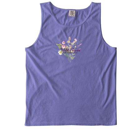Wild Flower Healthcare Swag, a Violet Comfort Colors Tank Top
