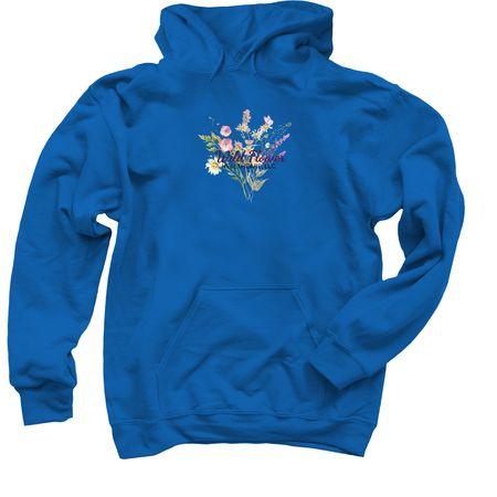 Wild Flower Healthcare Swag, a Royal Blue Pullover Hoodie