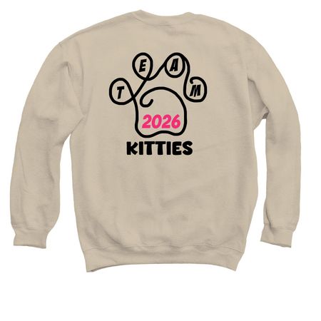 TeamKitties2026, a Sand Crewneck Sweatshirt