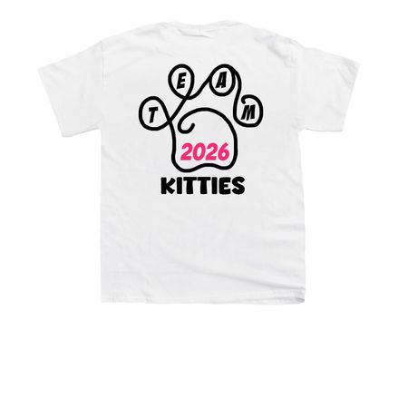 TeamKitties2026, a White Youth Unisex Tee