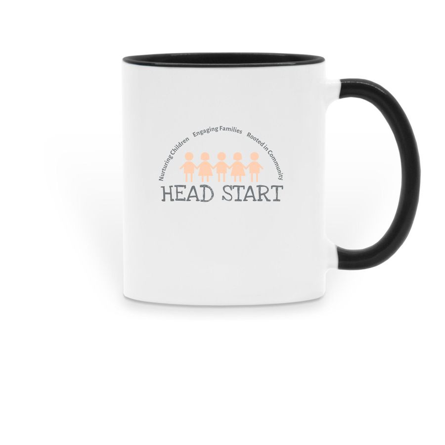 Nurturing, Engaging, Rooted, a Black Two-Tone Ceramic Mug