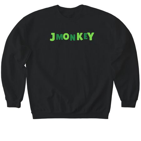 Jmonkey murch!, a Black Softstyle Crewneck Sweatshirt