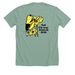 Fall Flyway Festival 2026, a Heather Dusty Blue Premium Unisex Tee (back-view)
