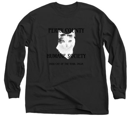 2026 CAT OF THE YEAR, a Black Classic Long Sleeve Tee