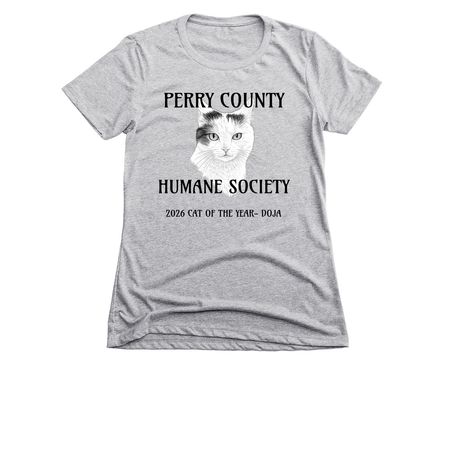 2026 CAT OF THE YEAR, a Dark Heather Grey Women's Slim Fit Tee