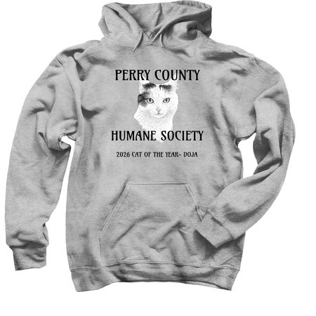 2026 CAT OF THE YEAR, a Sport Grey Pullover Hoodie