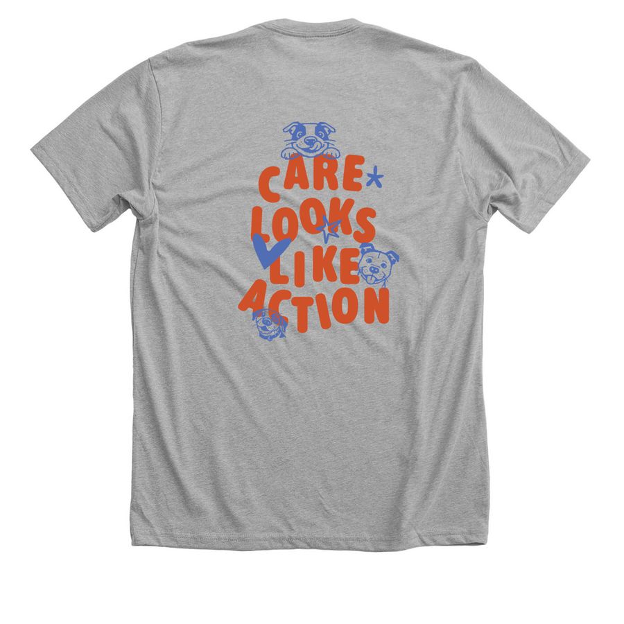 Underdogs Of Philly, a Athletic Heather Premium Unisex Tee (back-view)