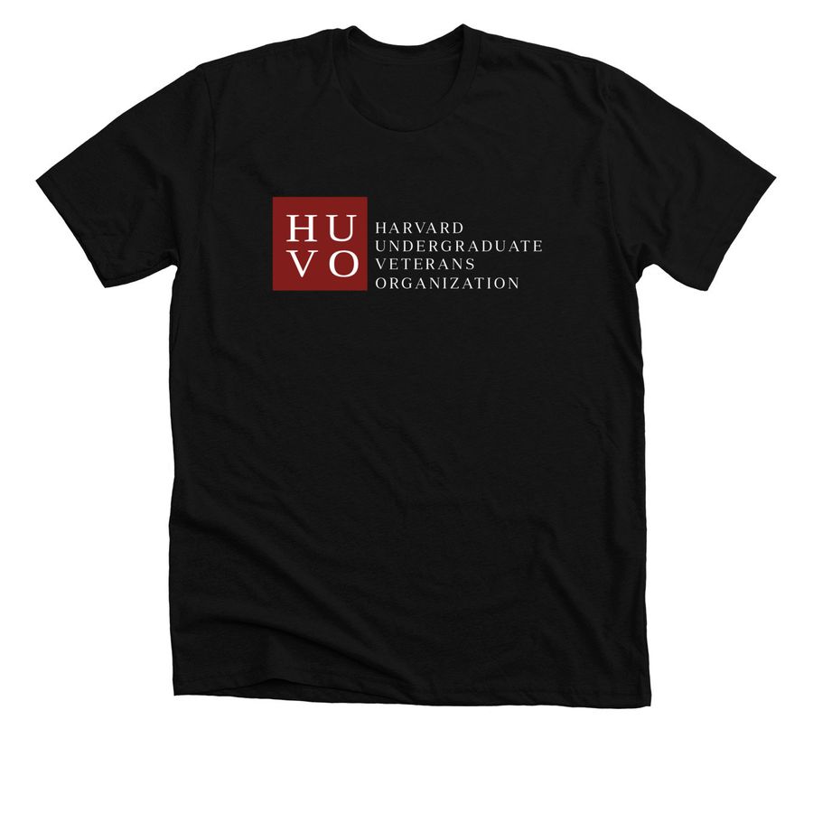 Harvard Undergraduate Veterans Organization, a Solid Black Blend Premium Unisex Tee