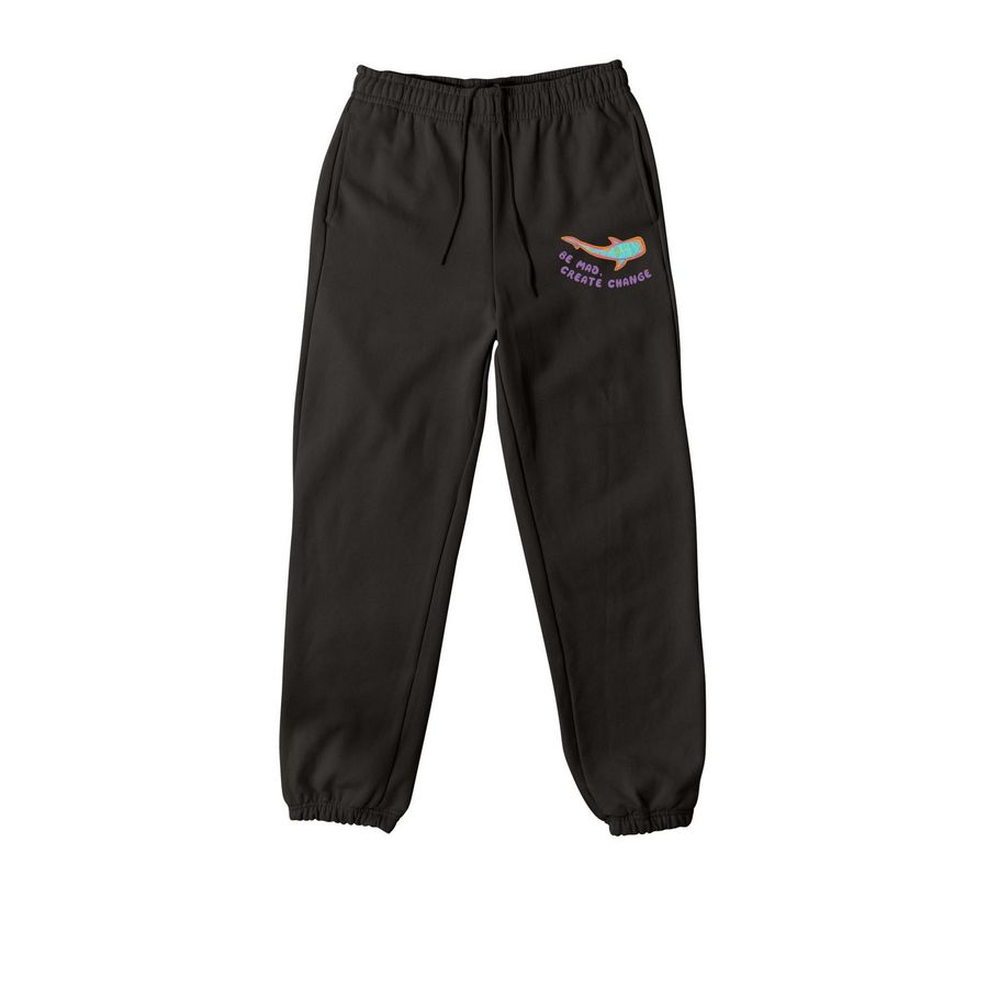 Be Mad, Create Change Sweatpants&nbsp;, a Black Premium Heavyweight Jogger