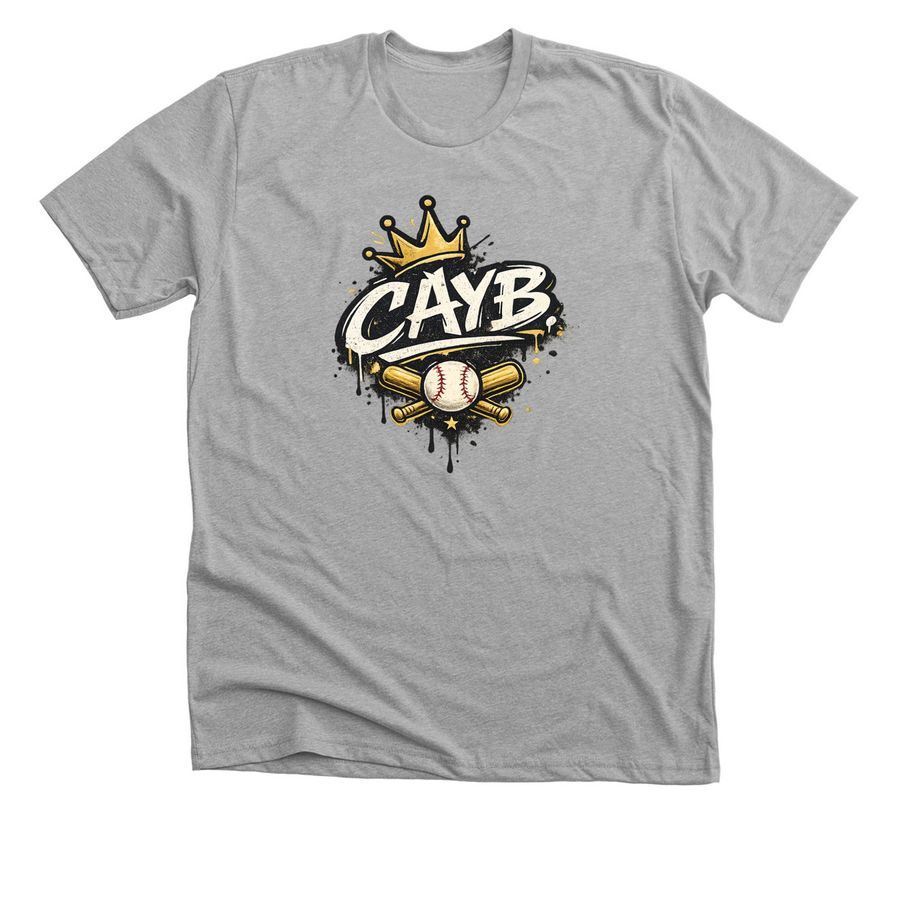 CAYB Crown Tee, a Athletic Heather Premium Unisex Tee