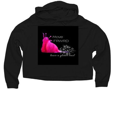Slug Life, a Black Women?s Lightweight Cropped Hoodie