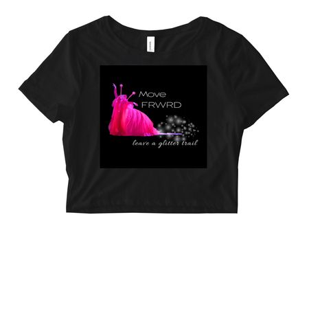 Slug Life, a Black Women's Fitted Cropped Tee