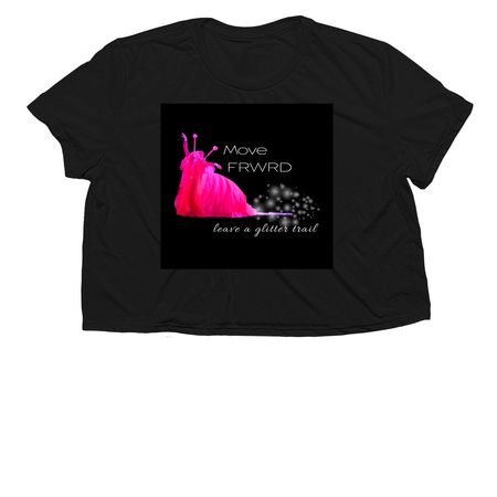 Slug Life, a Black Women?s Flowy Cropped Tee