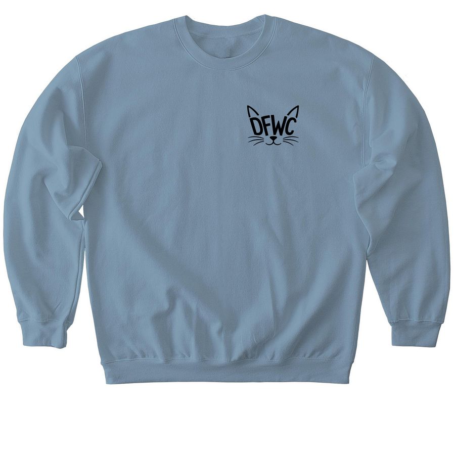 Wear the Mission. Support the Work., a Stone Blue Softstyle Crewneck Sweatshirt