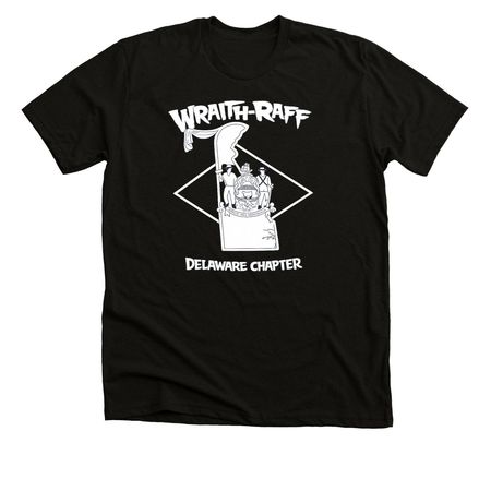 Wraith Raff / Delaware Chapter, a Solid Black Blend Premium Unisex Tee