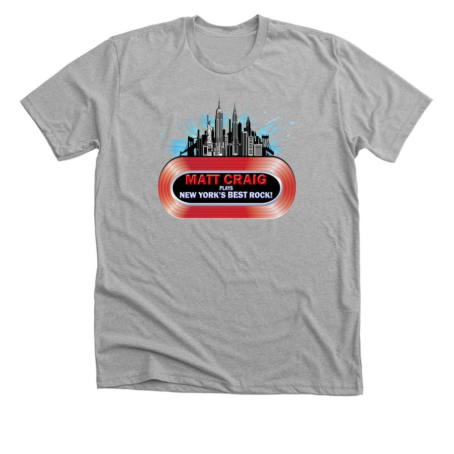 New York's Best Rock can be on YOU!, a Athletic Heather Premium Unisex Tee