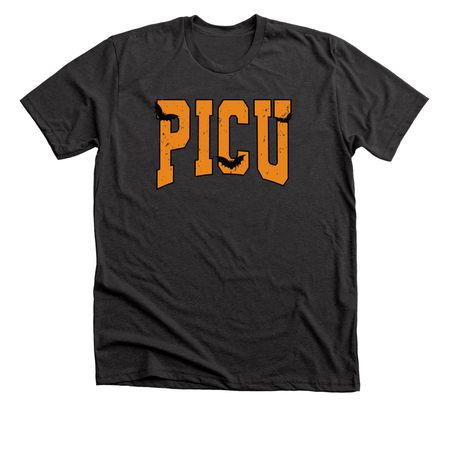PICU Halloween, a Dark Grey Heather Premium Unisex Tee