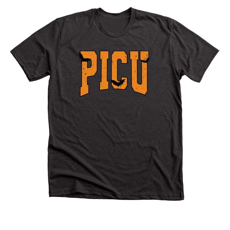 PICU Halloween, a Dark Grey Heather Premium Unisex Tee