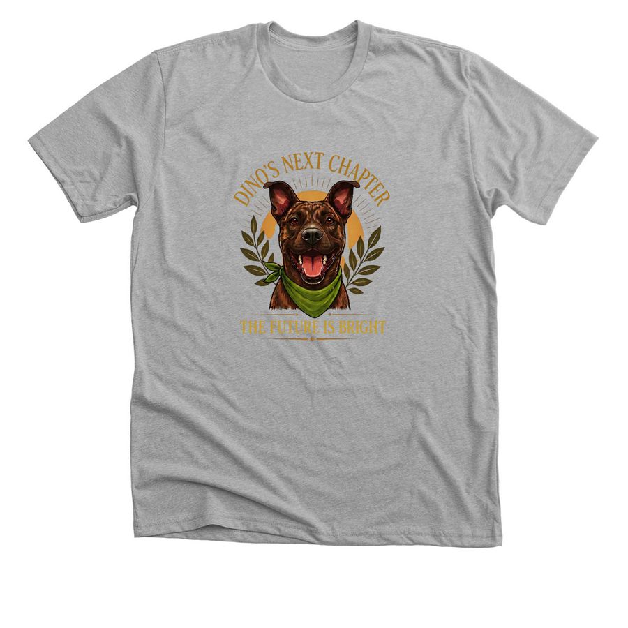 The Bright Future Project: Dino, a Athletic Heather Premium Unisex Tee