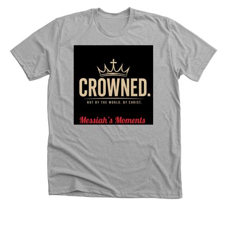 Messiahs Moments Faith Designs, a Athletic Heather Premium Unisex Tee