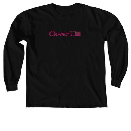 Clover Hill, a Black Comfort Colors Long Sleeve Tee