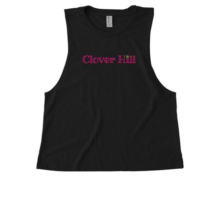 Clover Hill, a Deep Black Allmade Eco Triblend Women?s Muscle Tank