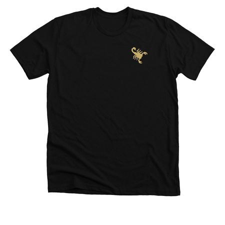 Gold Athletic T, a Solid Black Blend Premium Unisex Tee