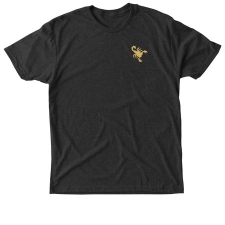 Gold Athletic T, a Vintage Black Triblend Unisex Tee