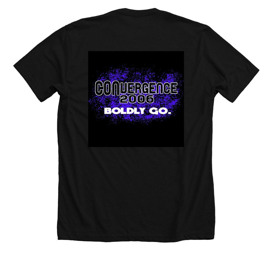 At CON 2006 Shirt, a Solid Black Blend Premium Unisex Tee (back-view)