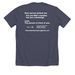 The Center T-Shirt Fundraiser&nbsp;, a Heather Midnight Navy Premium Unisex Tee (back-view)