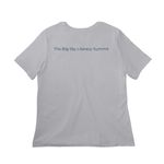 The greatest gift of leadership, a Solid Athletic Grey Women?s Relaxed Cotton Tee (back-view)
