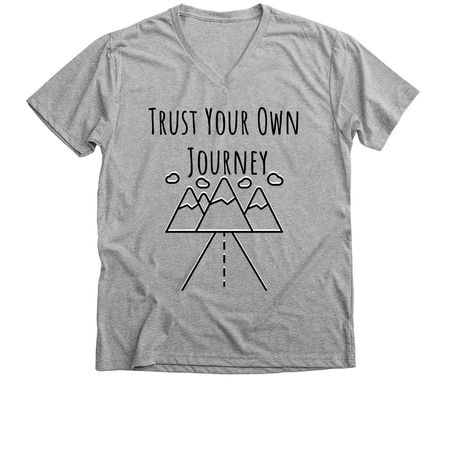 Trust Your Own Journey&nbsp;, a Athletic Heather Premium V-Neck Tee