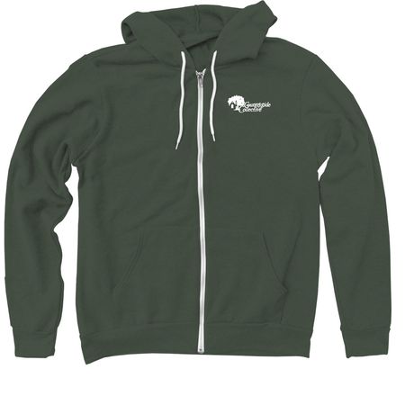 Countryside Collective Tour Sweatshirts, a Military Green Zip Up Hoodie