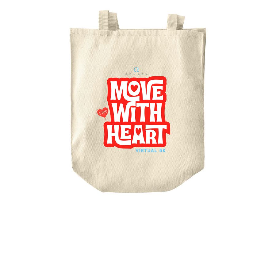Renata x Project 1 in 100 Move With Heart 5K, a Natural Over-the-Shoulder Shopping Tote Bag