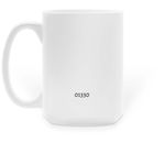 softly badass, a White Large Coffee Mug (back-view)