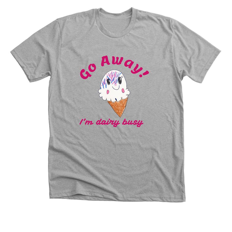 Dairy Busy, a Athletic Heather Premium Unisex Tee