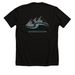 GDB CO T-shirts, a Solid Black Blend Premium Unisex Tee (back-view)