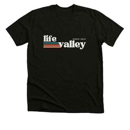 Life Valley Swag, a Black Heather Premium Unisex Tee