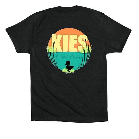 KIES Marsh Shirts, a Vintage Black Premium Cotton Tee (back-view)