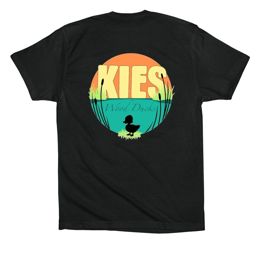 KIES Marsh Shirts, a Vintage Black Premium Cotton Tee (back-view)