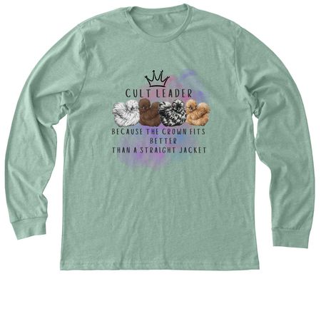 Team Crown or Team Jacket, a Heather Dusty Blue Premium Long Sleeve Tee
