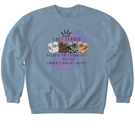 Team Crown or Team Jacket, a Stone Blue Softstyle Crewneck Sweatshirt