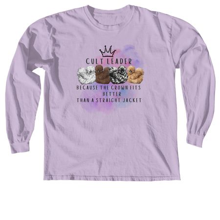 Team Crown or Team Jacket, a Orchid Comfort Colors Long Sleeve Tee