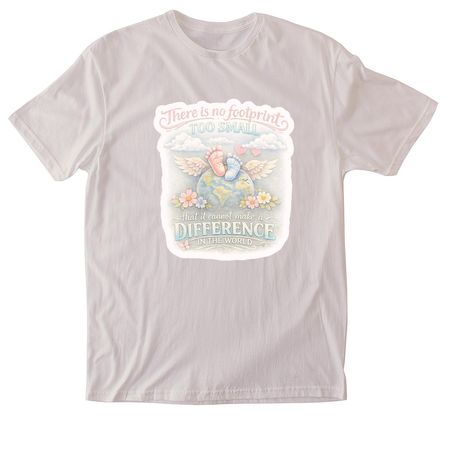 No Foot too small&nbsp;, a Ice Grey Softstyle Cotton Tee