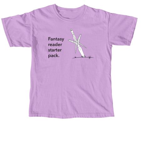 Fantasy Reader Starter Pack (light), a Neon Violet Comfort Colors Unisex Tee