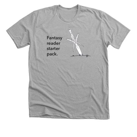Fantasy Reader Starter Pack (light), a Athletic Heather Premium Unisex Tee