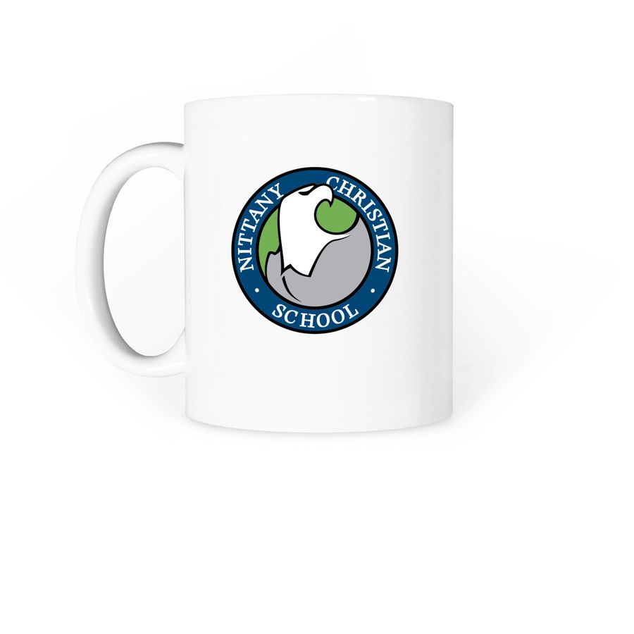 Script NCS Mug, a White Coffee Mug (back-view)