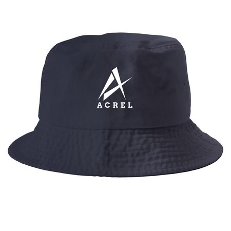 ACREL Hats, a Navy Printed Bucket Hat
